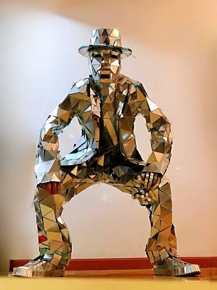Mirror Man Costume Sliver glas - огляд і ціна Event Party Dj