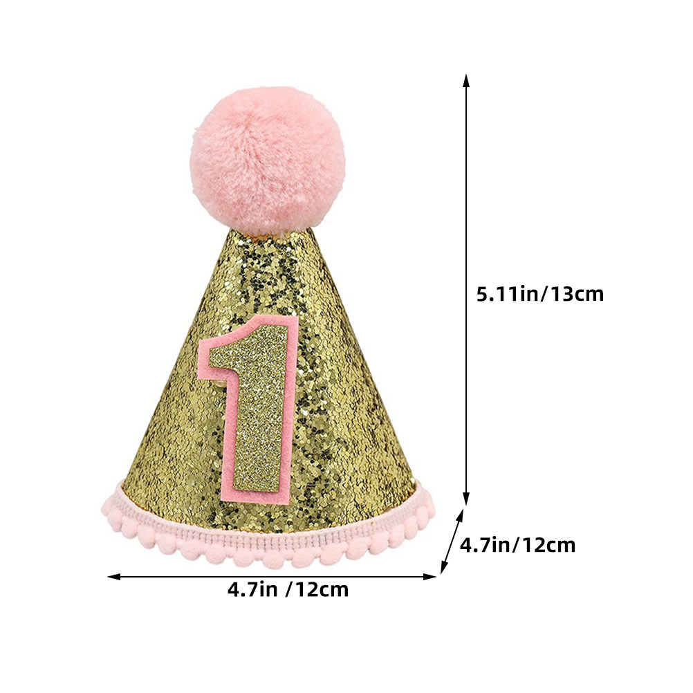 Pink Birthday Hat 1St Birthday - огляд і ціна Party Hat Cone