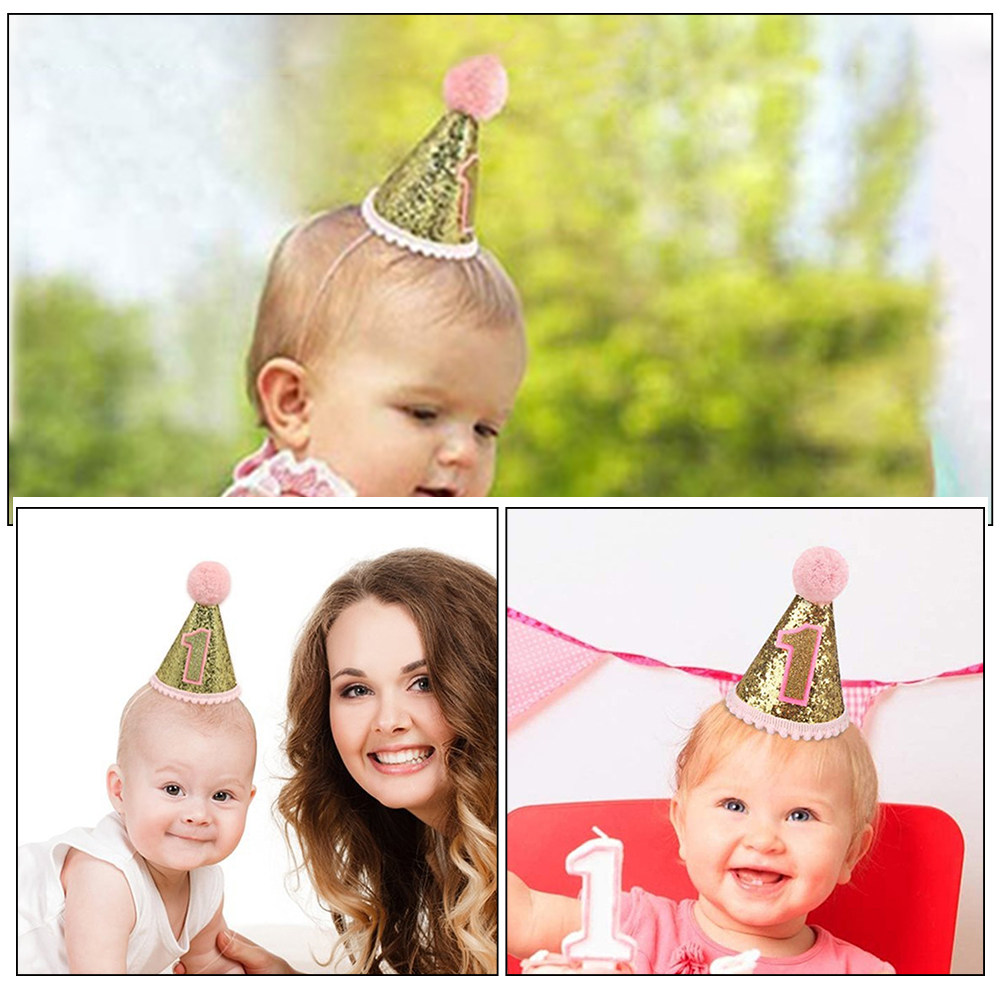 Pink Birthday Hat 1St Birthday - огляд і ціна Party Hat Cone