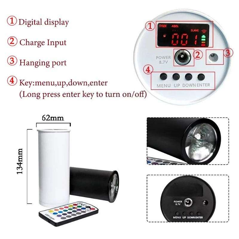 1x15W RGBAW UV LED Pinspot Eff - огляд і ціна Event Party Dj