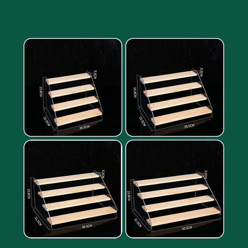 1-7 Step Acrylic Wood Display  - огляд і ціна Cupcake Stand Tier