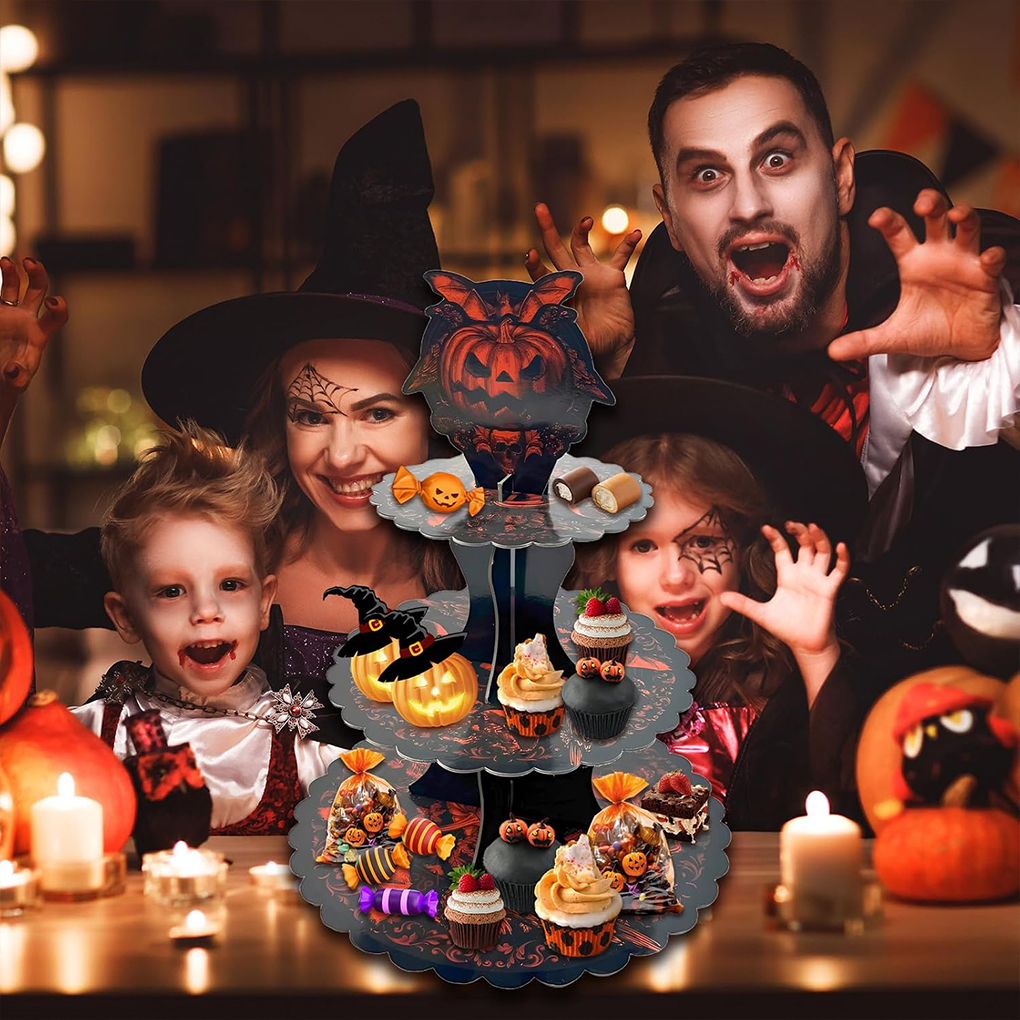 Halloween Cake Stand Pumpkin B - огляд і ціна Cupcake Stand Tier