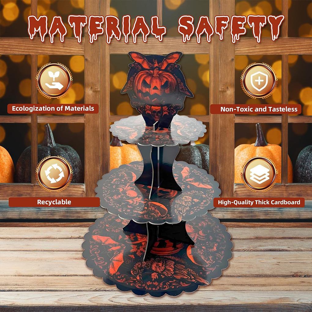 Halloween Cake Stand Pumpkin B - огляд і ціна Cupcake Stand Tier