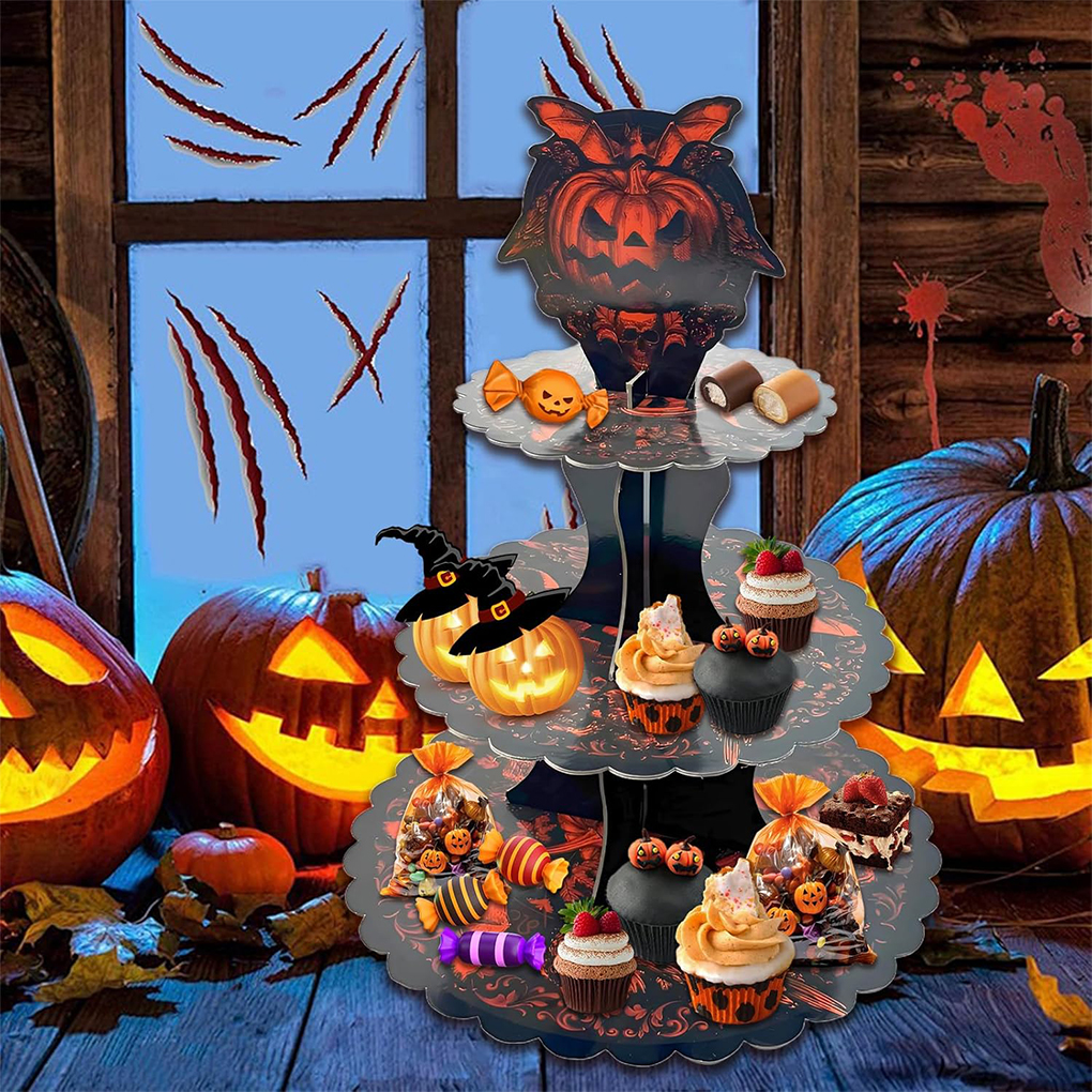 Halloween Cake Stand Pumpkin B - огляд і ціна Cupcake Stand Tier