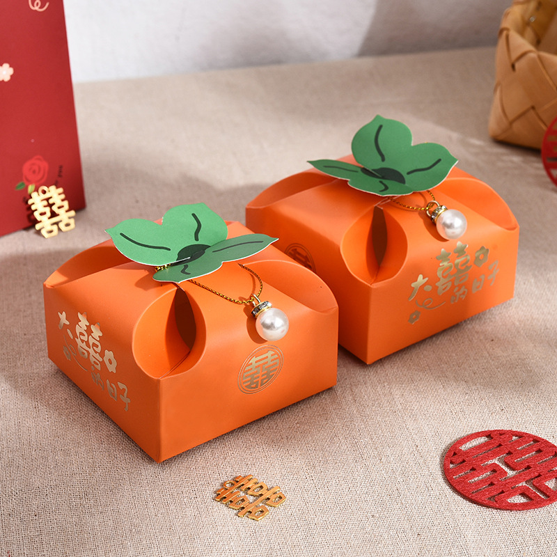 50pcs Orange Portable Gift Box - огляд і ціна Event Party Box