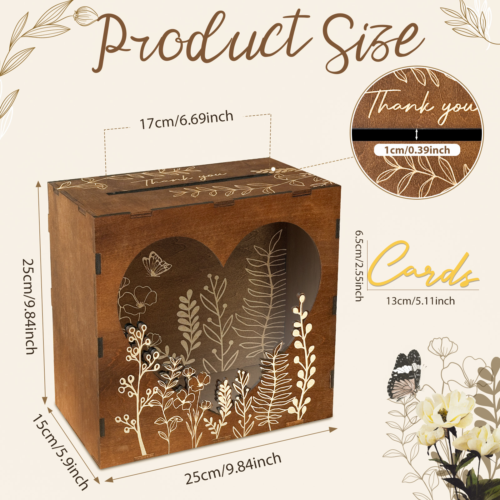 OurWarm Heart Window Card Box, - огляд і ціна Event Party Box